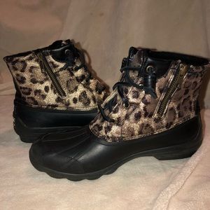 Sperry Saltwater Duck Boot - Animal Print